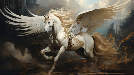 Wall Mural - horse with wings