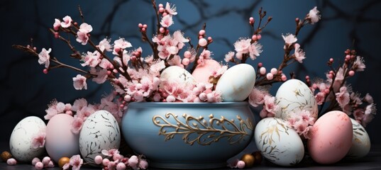 Wall Mural - easter eggs . decoration. still life easter