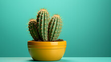 Beautiful Green Cactus Generative AI