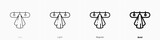 Fototapeta Big Ben - coat rack icon. Thin, Light, Regular And Bold style design isolated on white background