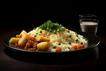 Brazilian food. cuzcuz, cous cous, cassava, farofa, feijoada, considered the country's national dish, and regional foods such as beiju, feijão tropeiro, vatapá, moqueca capixaba, polenta and acarajé