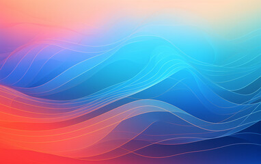 Gradient abstract style wireframe background