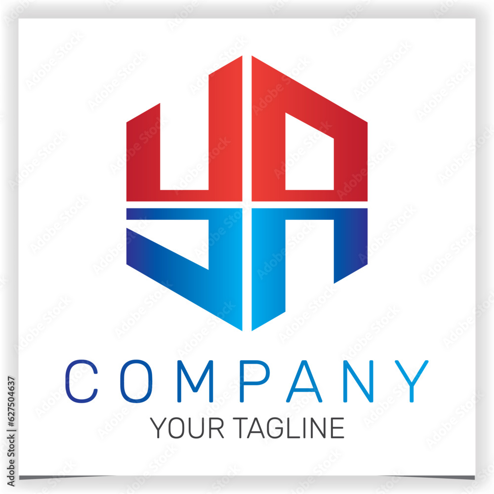 letter YA initial hexagon logo icon premium elegant template vector eps ...