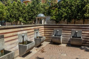 Wall Mural - Public mineral water drinking fountains in Sofia, Bulgaria