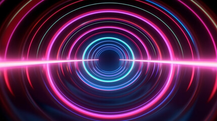 Wall Mural - futuristic cyberspace backgrounds in neon colors. neon and futuristic maps and roads. futuristic spa