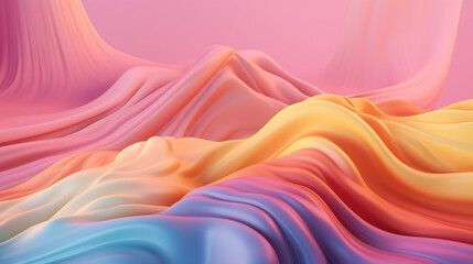 Wall Mural - Background with organic and random shapes with pastel colors.