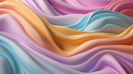 Wall Mural - Background with organic and random shapes with pastel colors.