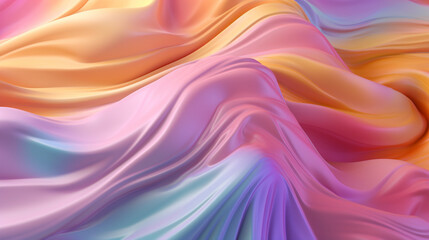 Wall Mural - Background with organic and random shapes with pastel colors.
