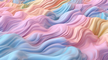 Wall Mural - Background with organic and random shapes with pastel colors.