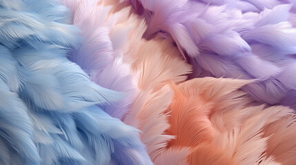 Wall Mural - Background with organic and random shapes with pastel colors.