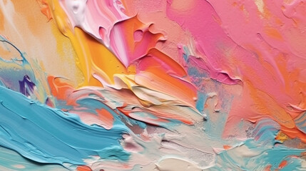 Wall Mural - backgrounds with texture of multicolored acrylic paint.