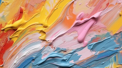 Wall Mural - backgrounds with texture of multicolored acrylic paint.