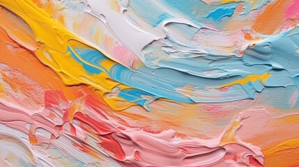 Wall Mural - backgrounds with texture of multicolored acrylic paint.