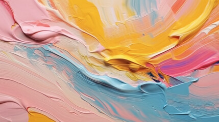 Wall Mural - Backgrounds with texture of multicolored acrylic paint.
