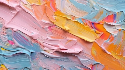 Wall Mural - backgrounds with texture of multicolored acrylic paint.