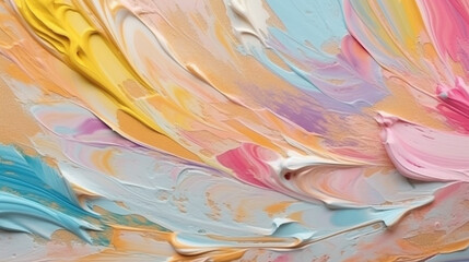Wall Mural - Backgrounds with texture of multicolored acrylic paint.
