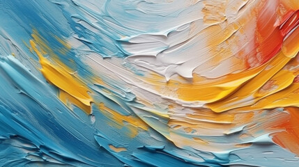 Wall Mural - backgrounds with texture of multicolored acrylic paint.