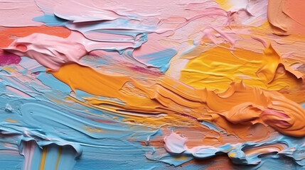 Wall Mural - backgrounds with texture of multicolored acrylic paint.