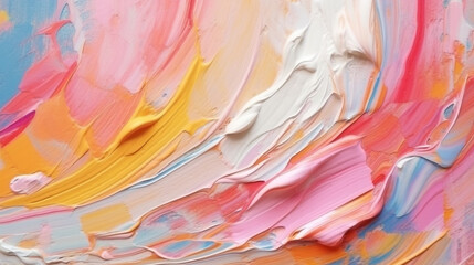 Wall Mural - Backgrounds with texture of multicolored acrylic paint.
