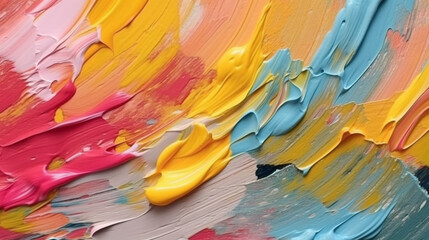 Wall Mural - backgrounds with texture of multicolored acrylic paint.
