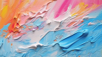 Wall Mural - backgrounds with texture of multicolored acrylic paint.
