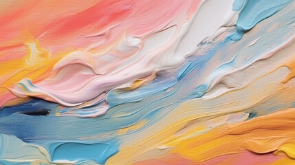 Wall Mural - Backgrounds with texture of multicolored acrylic paint.

