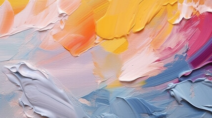 Wall Mural - backgrounds with texture of multicolored acrylic paint.