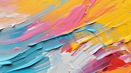 Wall Mural - Backgrounds with texture of multicolored acrylic paint.

