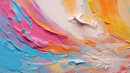 Wall Mural - backgrounds with texture of multicolored acrylic paint.