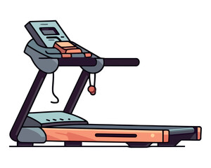 Wall Mural - treadmill vector illustration