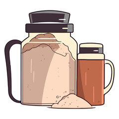 Sticker - kitchen jars design