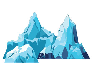 Wall Mural - frozen mountains peak