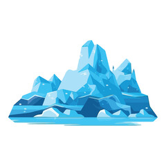 Sticker - ice mountains illustration