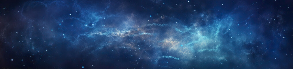 Wall Mural - Universe landscape panoramic view. Generative AI