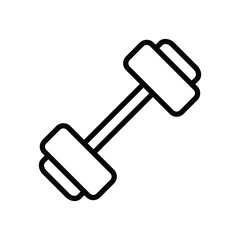 Canvas Print - Sport dumbbell training vector icon