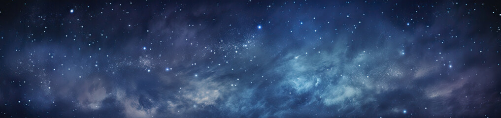 Wall Mural - Universe landscape panoramic view. Generative AI