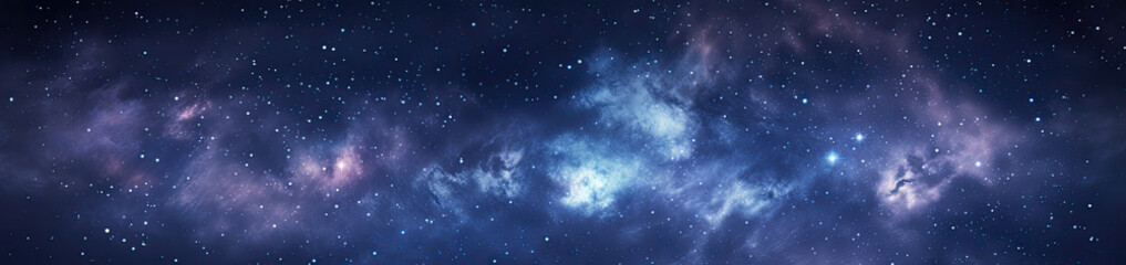 Universe landscape panoramic view. Generative AI