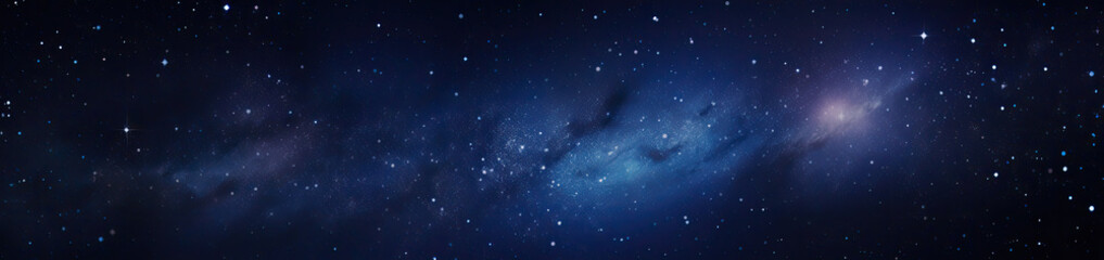 Wall Mural - Universe landscape panoramic view. Generative AI