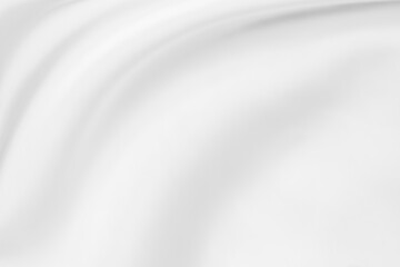 Wall Mural - abstract white fabric with soft wave texture background