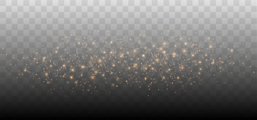 gold sparkles background. vector shining particles