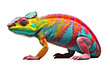 A Spectrum of Neon animal on transparent background. AI