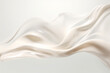 Moisturizer flowing on light background, splash of hydrating face cream for skin rejuvenation