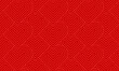 © caner - Modern and minimalist heart pattern background with red heart lines. Printable vector container background for Valentine's Day.