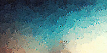 Abstract Geometric Brush Stroke Grunge Cyanotype Effect Blended Shoreline Aquatic Mosaic Gradient Background Diagonal