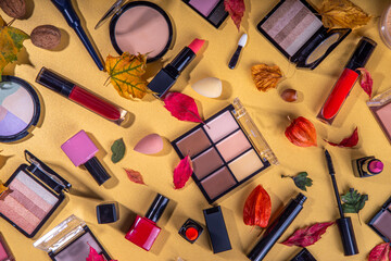 Wall Mural - Autumn make up set