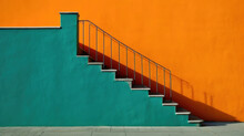 Orange And Emerald Staircase