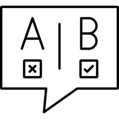 Canvas Print - Ab Testing Icon