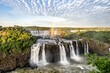 Iguazu Falls, the largest series of waterfalls of the world, located at the Brazilian and Argentinian border
