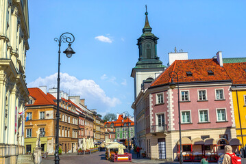 Poster - Old street in Warsaw