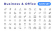 © artnazu - Business strategy set of web icons in line style. Business solutions icons for web and mobile app. Action List, research, solution, team, marketing, startup, advertising, business process